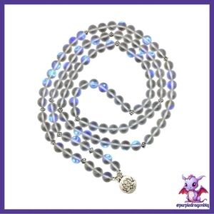 Chic Versatile Layering Beaded Frosted Moonstone: Bracelet/Necklace